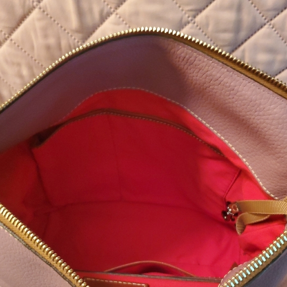 Dooney & Bourke Mauve Small Dixon Leather Shoulder Bag - Picture 5 of 14